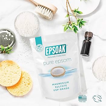 Epsoak Epsom Salt for Bath, 19 lb Reseaslable Bag, Soak for Muscle  Recovery, Relaxation & Detox, 100% Pure, Unscented Crystals, All Natural,  Cruetly Free, USP Grade, Hypoallergenic, Magnesium Sulfate : Amazon.ca:  Beauty