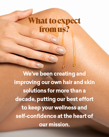 Women legs with serum