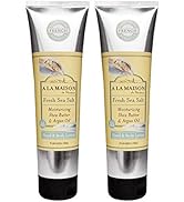 A LA MAISON Moisturizing Lotion, Fresh Sea Salt - Uses: Hand and Body, Argan Oil, Pure Shea Butte...
