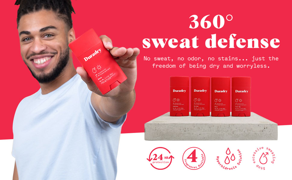 sweat defense duradry antiperspirant sweat protection