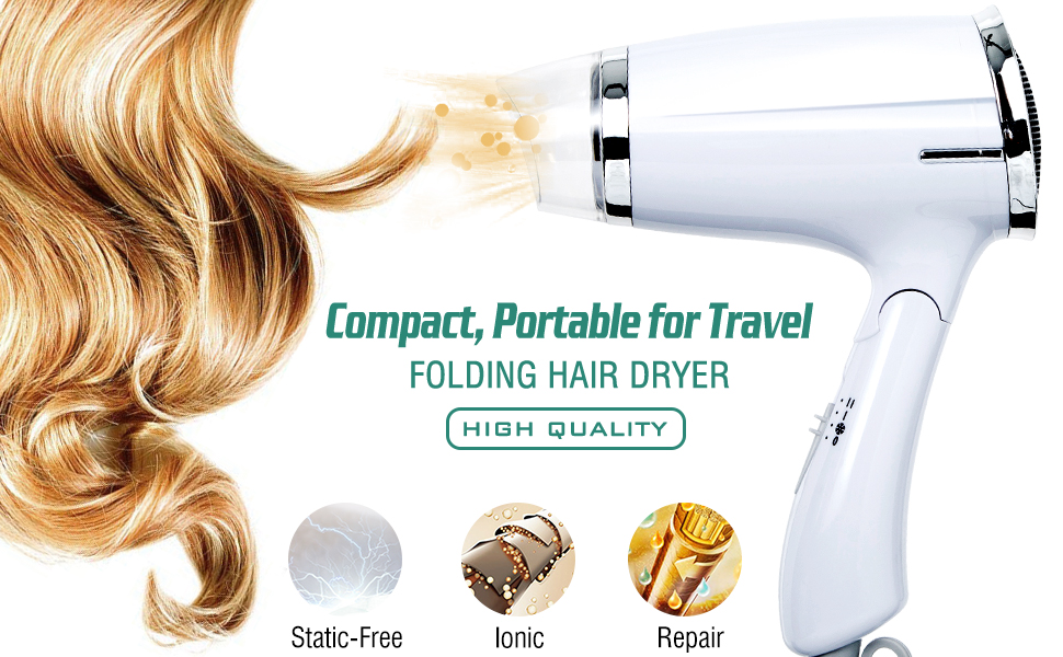 small blow dryers compact travel hair dryers for men and women