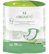 Organyc 100% Certified Organic Cotton Baby Diaper Liner for Sensitive Skin, Fits All Brands and S...