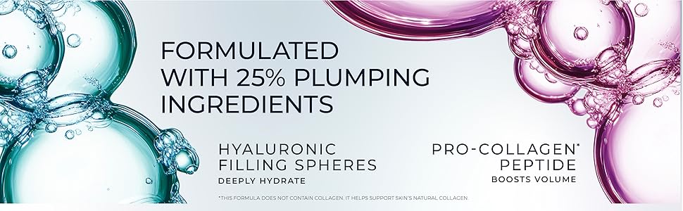 Formulated with plumping ingredients