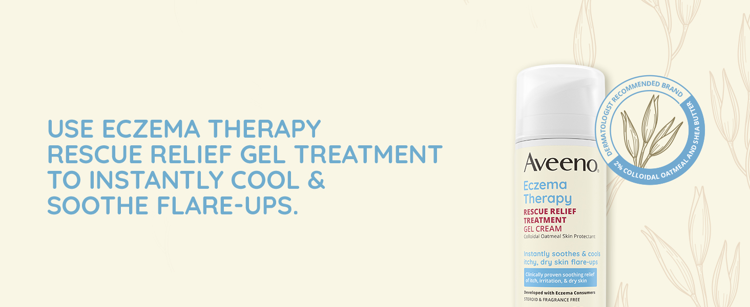 Eczema Therapy rescue relief gel treatment soothe cooling sensitive skincare flare-ups moisturizing