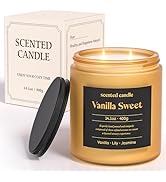 CHILLFLAME Vanilla Candle, 14.1 oz Scented Candles for Home, 2 Wicks Blended Scents Candles for W...