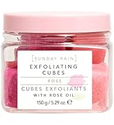 Sunday Rain Exfoliating Cubes, Gentle Vegan Body Exfoliator, Infused with Soothing Rose Oil, Vita...