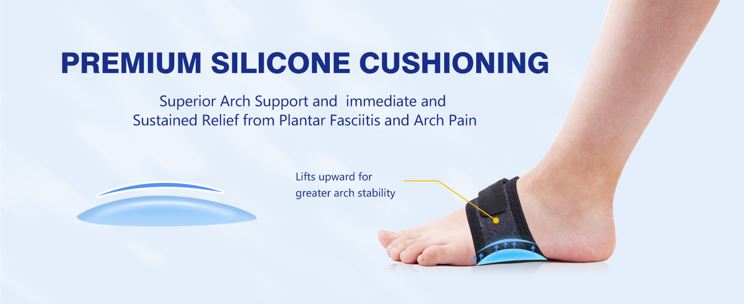 Arch Support and immediate and Sustained Relief from Plantar Fasciitis and Arch Pain