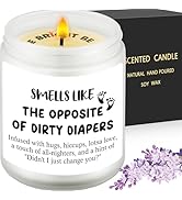 New Baby Gifts Candle, Smells Like the Opposite of Dirty Diapers, Funny Shower Gift, Post Partum ...