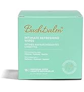 Bushbalm Intimate Refreshing Wipes - Hydrating Wipes for Sensitive Areas with Aloe Vera and Natur...