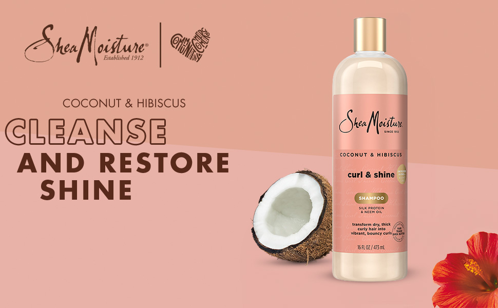 SheaMoisture Coconut & Hibiscus Curl & Shine Cleanse & Restore Shine
