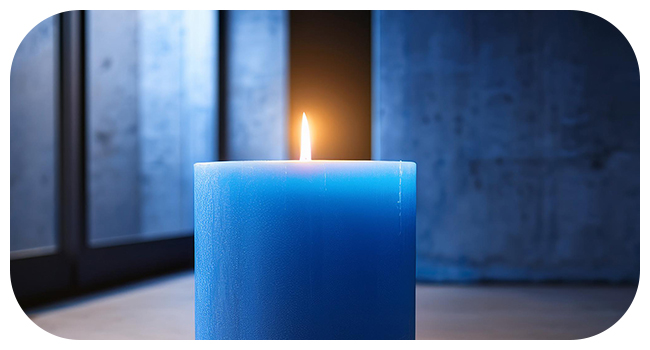 Delicate smooth flame