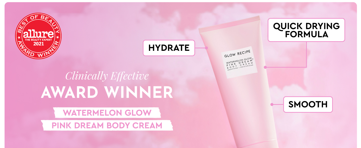watermelon glow pink dream body cream