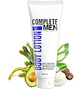 COMPLETE FOR MEN - Body Lotion for Men, for Dry Skin: Non-Greasy Hand & Body Moisturizer with She...