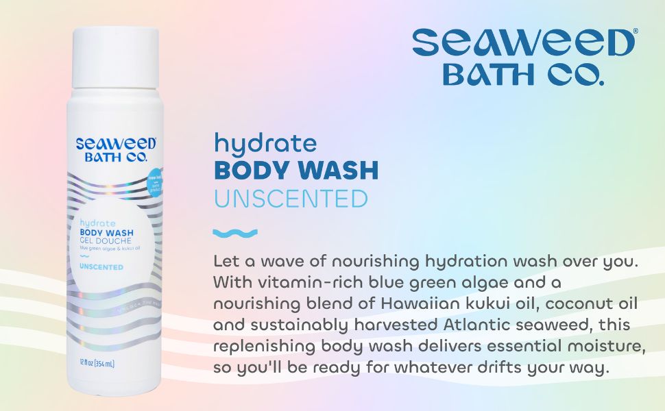Seaweed Bath Co. Hydrate Body Wash, Unscented