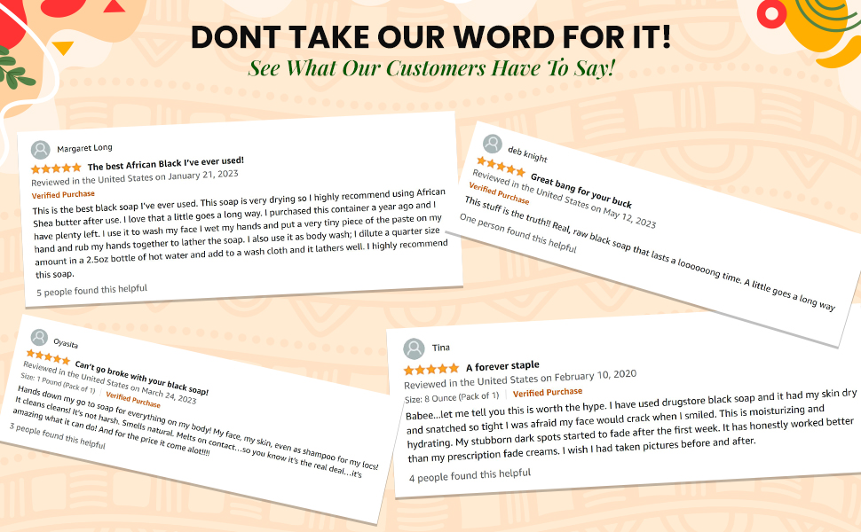 African Black Soap Reviews 