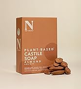 Dr. Natural Pure Castile Soap, Almond, 2 Pcs - Plant-Based - Made with Shea Butter - Rich in Coco...