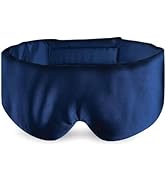 ASUTRA Eye Pillow Wrap for Sleep, Navy | Filled w/Lavender Buds & Flax Seeds, Weighted Eye Mask, ...