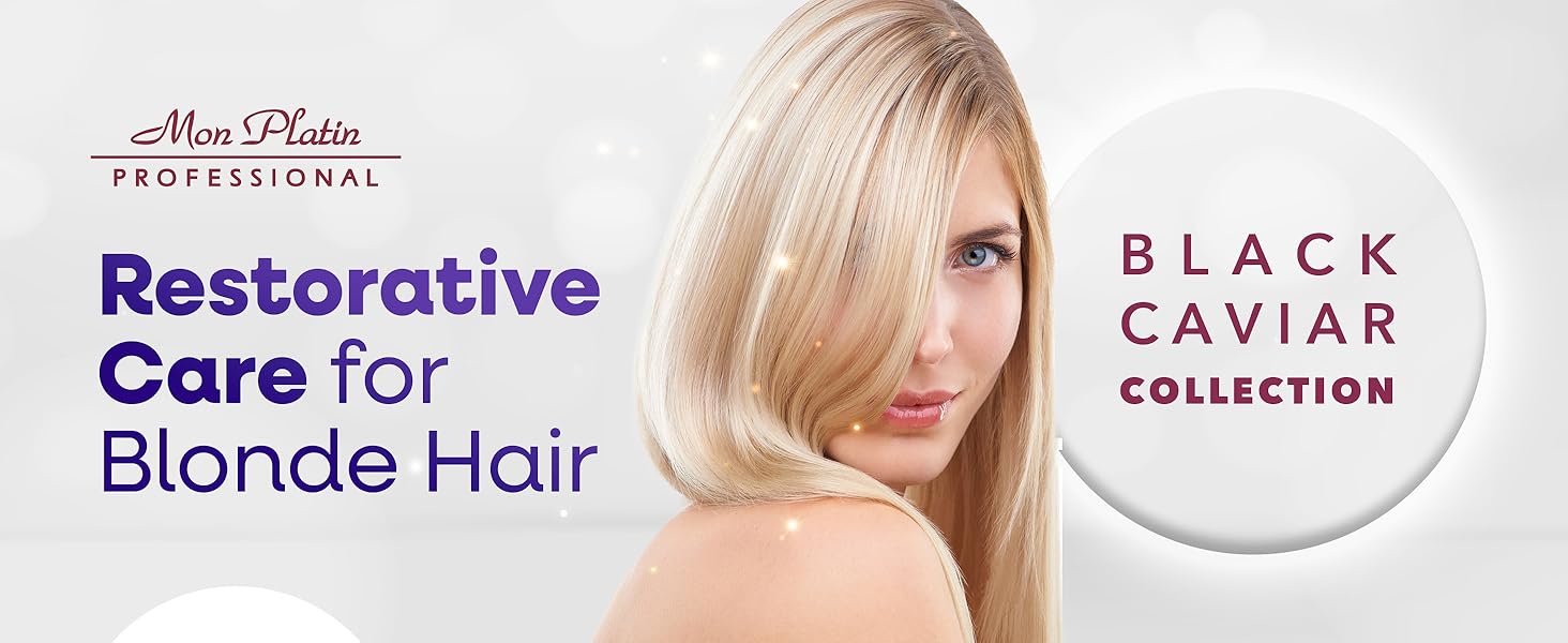 Black Caviar Professional Blonde Hair Mask Restorative Care Treatment Color Protection Formula