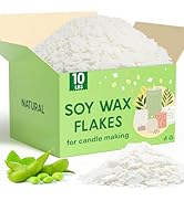 CHILLFLAME Soy Wax Flakes, Natural Candle Wax, Organic Soy Wax for Candle Making from Farm, No Ha...
