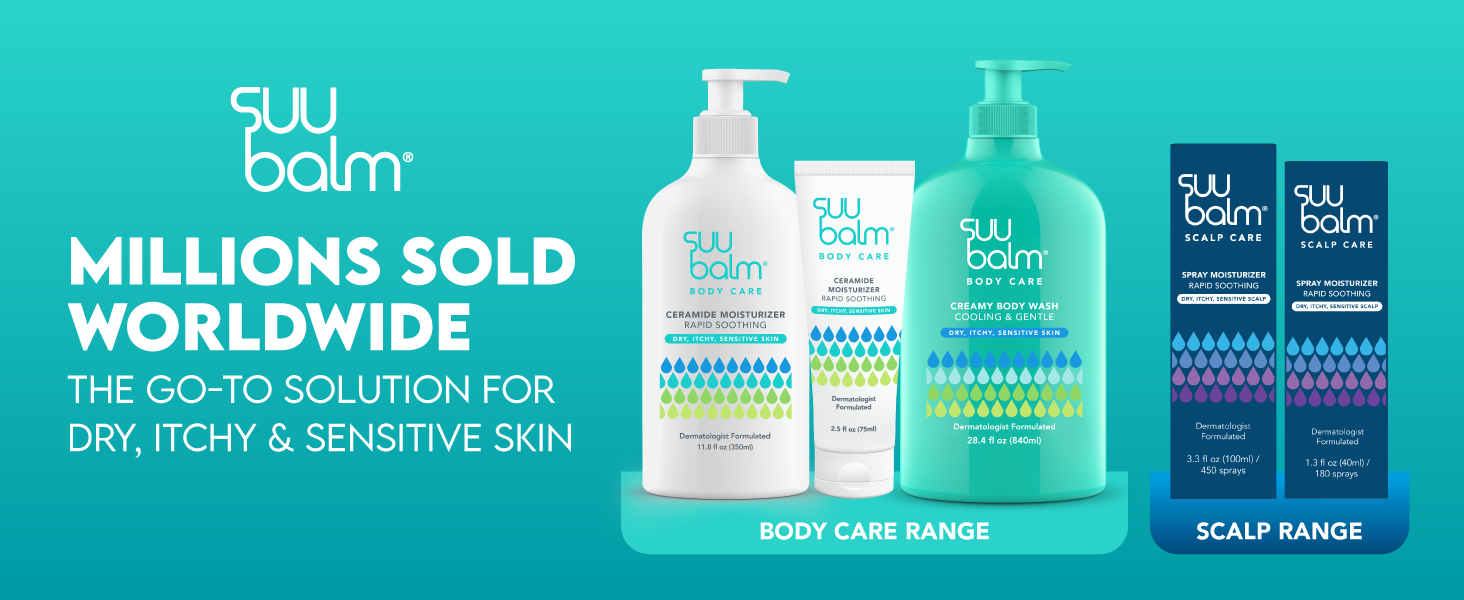 Millions sold worldwide, the go-to brand for dry, itchy, sensitive skin