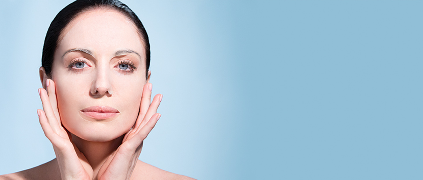 A young lady. using a Repechage Face Sheet Mask