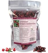 Unsweetened Dried Cranberries, No Added Sugar, Juice Or Oils, 1g Natural Sugar Per Serving, 3oz, ...