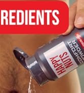 HAPPY NUTS Comfort Powder - Anti Chafing & Deodorant, Aluminum-Free, Sweat and Odor Control for J...