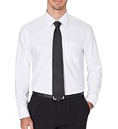 J.VER Men's Dress Shirts Wrinkle Free Long Sleeve Formal Shirt Solid Business Casual Button Down ...