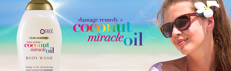 coconut miracle oil wash beach 