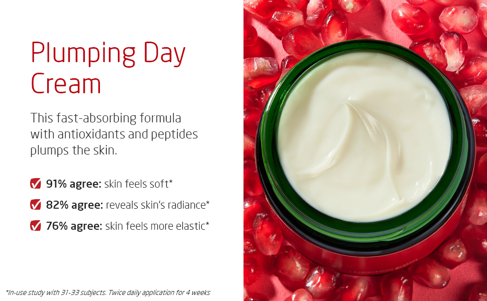 Weleda Plumping day cream fast-absorbing antioxidants peptides plump skin soft radiance elastic