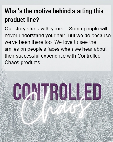 Controlled Chaos As Seen on Shark Tank Curl Defining Cream for All Hair Types to Add Smoothness a...
