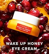 Farmacy Brightening Eye Cream - Wake Up Honey Under Eye Cream for Dark Circles + Puffiness - Caff...