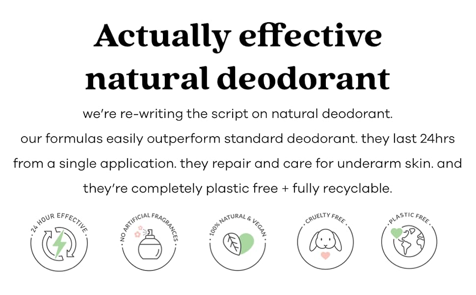 Actually effective natural deodorant!
