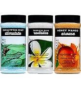 Spazazz Hot Tub Aromatherapy Bath Salt Crystals 3-Pack Bundle - Eucalyptus Mint Stimulate - Tropi...