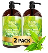 Dead Sea Collection Tea Tree Body Wash for Women and Men - Pack of 2 (67.6 fl. oz) - Cleanses and...