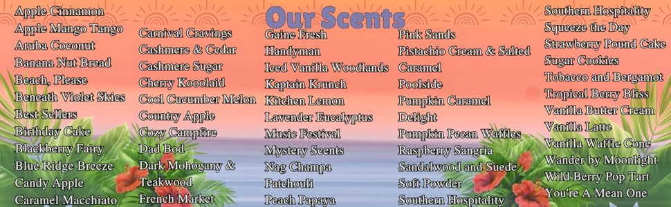 our scents