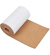 BENECREAT 98x7.8inch Self Adhesive Cork Roll, Bulletin Board Roll DIY Cork Material (4mm Thick) E...