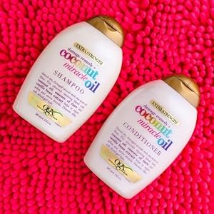 OGX coconut miracle oil smoothing frizzy hair dry damaged flyaways organix sulfate free
