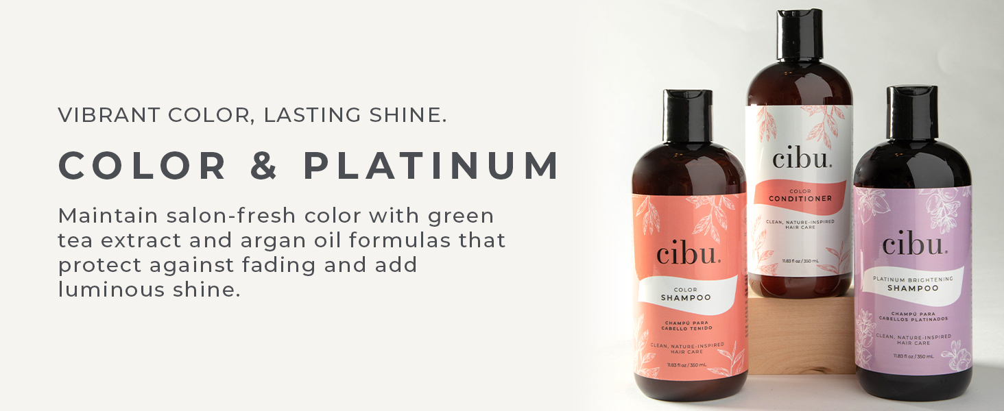 cibu shampoo and conditioner cibu for damaged dry, colored, frizzy, curly hair, all hair types