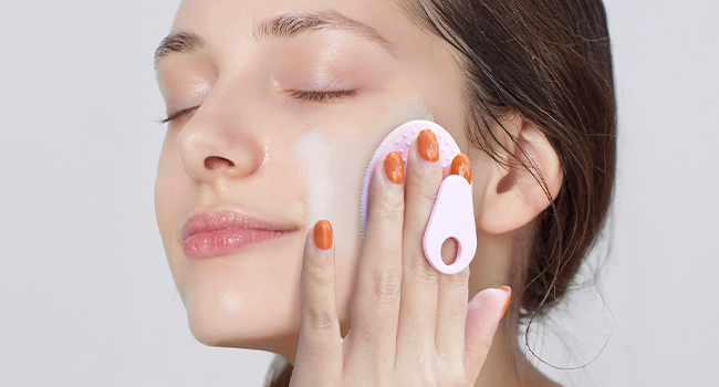 silicone facial cleansing brush soft exfoliator deep acne pore clean wash face scrubber makeup