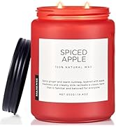 M&SENSE Spiced Apple Scented Candles for Home Natural Soy Wax 19.4oz 110 Hours Large Long Lasting...