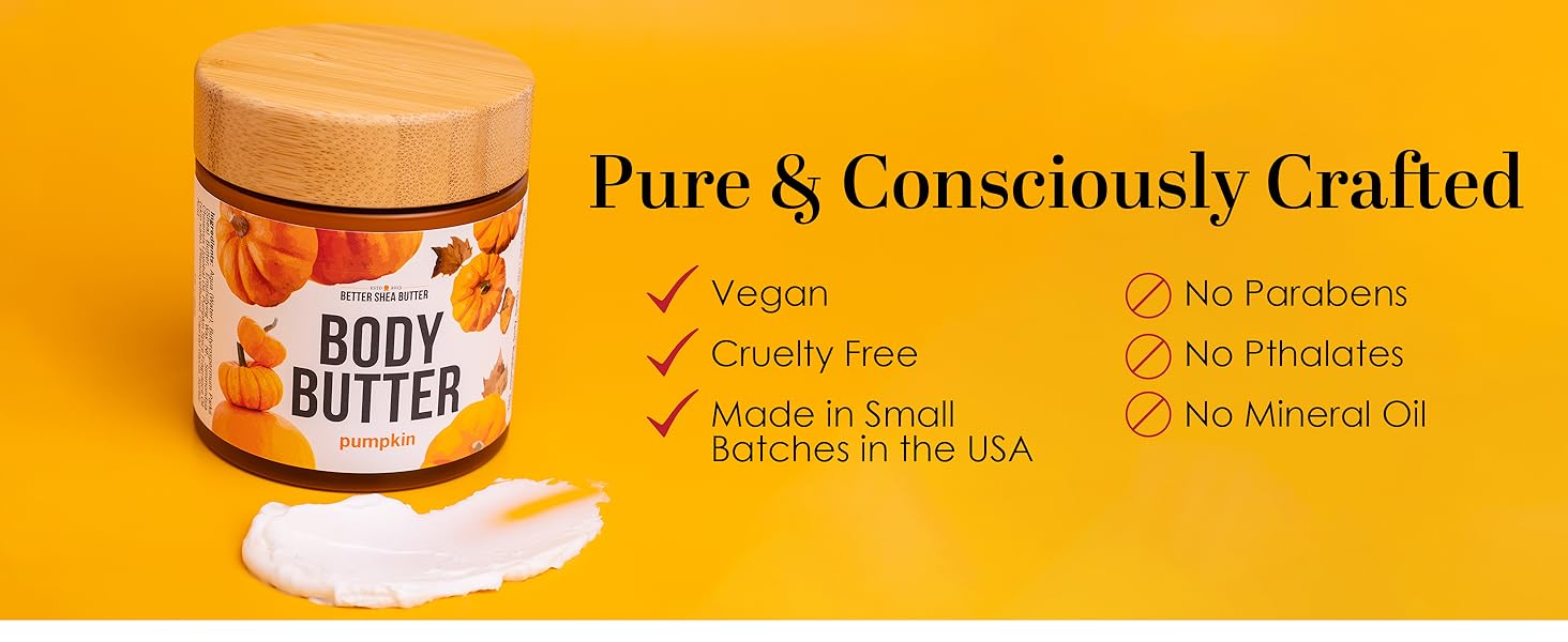 Pumpkin Whipped Body Butter with Shea consciously crafted