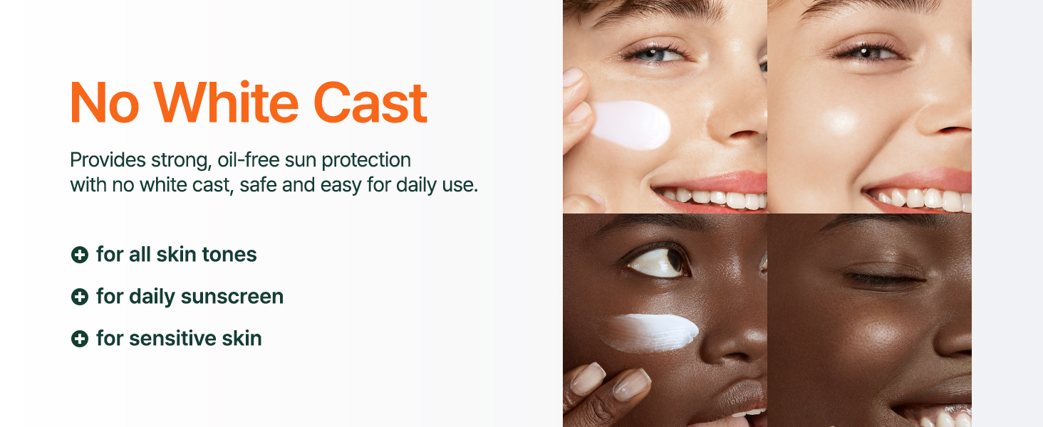 no white cast  broad spectrum  non-greasy  korean sunscreen korean skincare