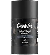 PiperWai Natural Deodorant w/Activated Charcoal | Odor Protection, Vegan, Aluminum Free, Shark Ta...