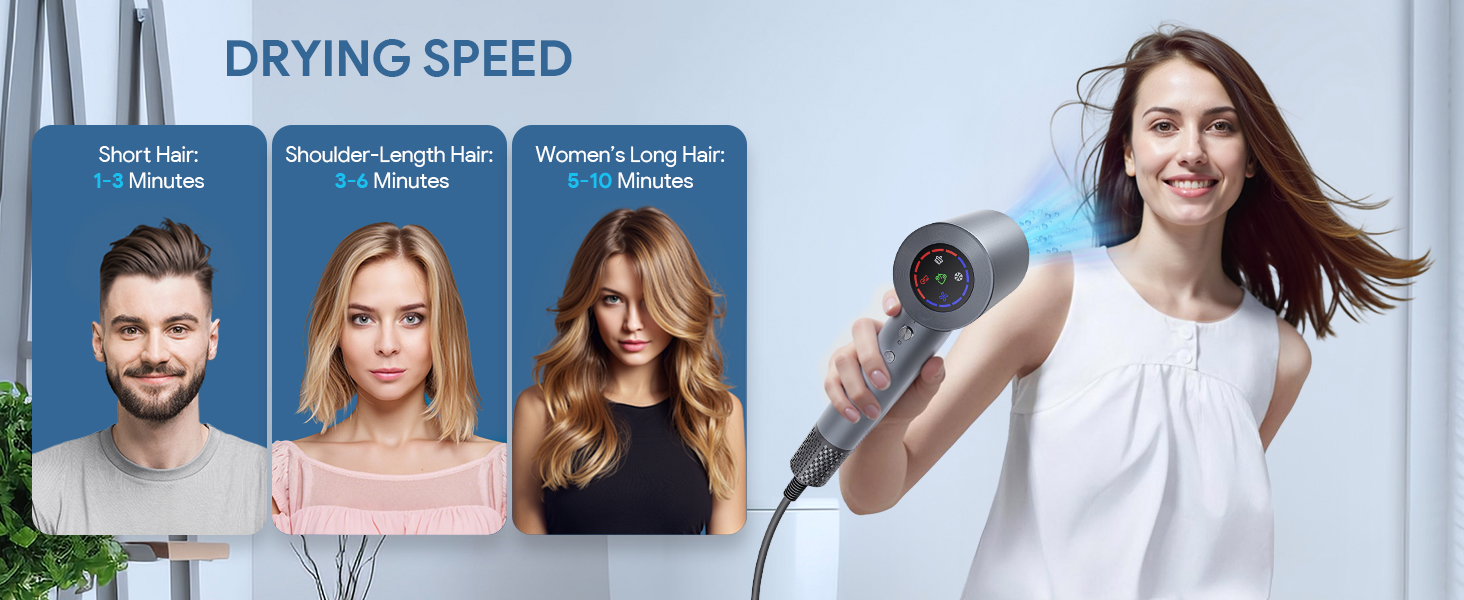 for curly, straight, long, short, medium-length, and thick hair types