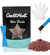 Wax Beads, 0.6lb Wax Beans for Hair Removal Sensitive Skin, Brazilian Coarse Waxing for Face, Bik...
