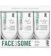 Billy Jealousy Face3Some Face Trio Vegan Mens Skin Care Kit with Travel Size Daily Facial Cleanse...