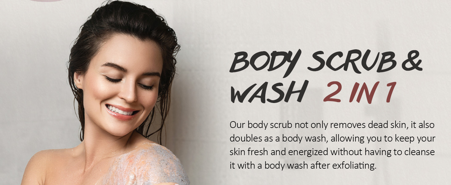 Body scrub & wash 2 in 1