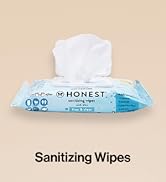 The Honest Company Fragrance Free Sanitizing Alcohol Wipes | Antibacterial + Safe for Hands