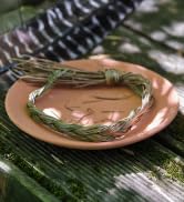  Cleansing Sage Meditation Accessories Gift Beeswax Beehive Pillar Candle Set Handcrafted Tripod